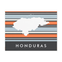 Carte du Honduras : Les rayures modernes