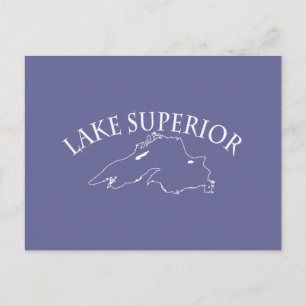 Postale Carte du lac Supérieur