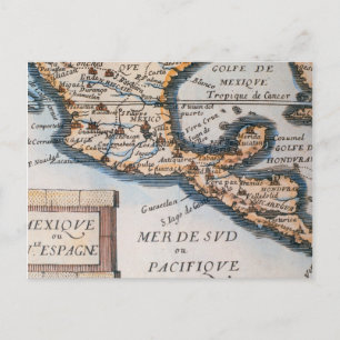 Postale Carte du Mexique ou de la Nouvelle Espagne   1625