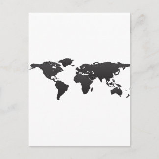 Postale Carte du monde