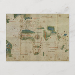 Postale Carte du monde