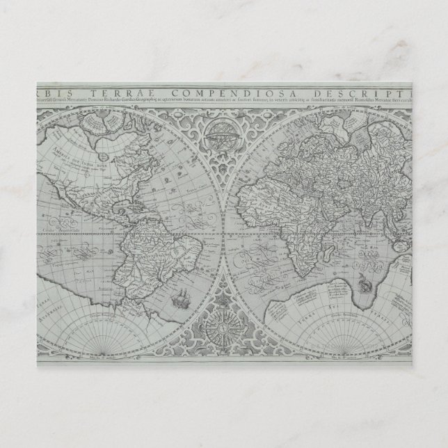 Postale Carte du monde 10 (Devant)