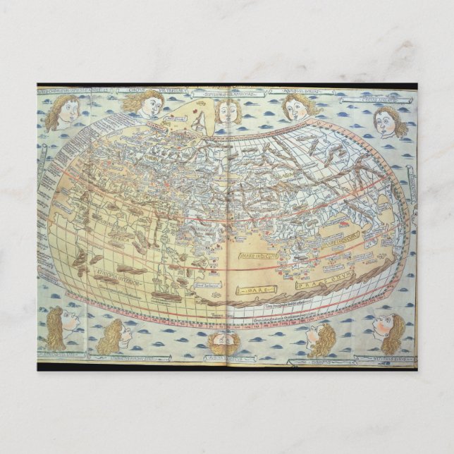 Postale Carte du monde 2 (Devant)