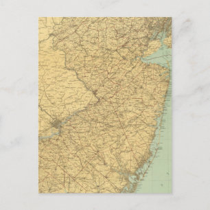 Postale Carte du New Jersey