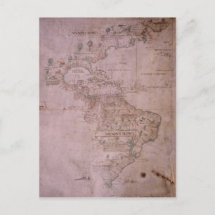 Postale Carte du Nouveau Monde, c.1532