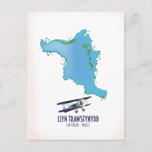 Postale Carte du Pays de Galles Llyn Trawsfynydd Gwynedd