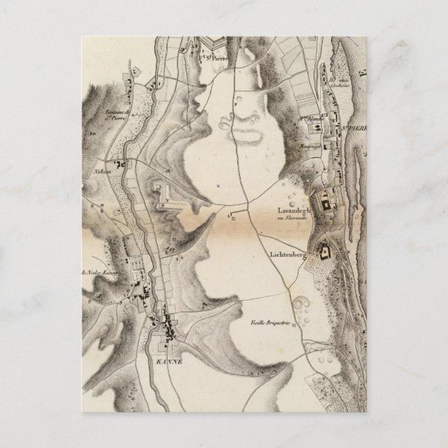 Postale Carte du Plateau Saint-Pierre Atlas (Devant)
