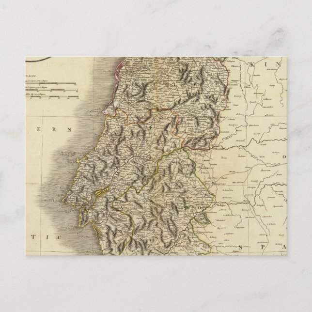 Postale Carte du Portugal Atlas (Devant)