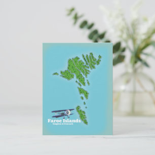 Postale Carte du royaume du Danemark des îles Féroé