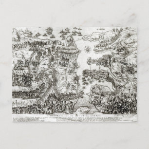 Postale Carte du siège de Malte en 1565