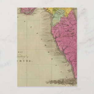 Postale Carte du territoire de Floride