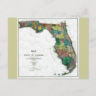 Postale Carte du Vieux 1856 Floride