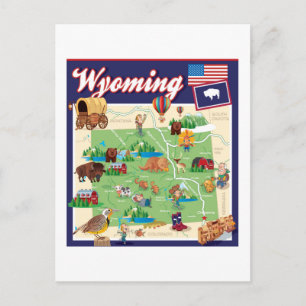 Postale Carte du Wyoming