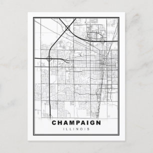 Postale Carte d'Urbana-Champaign