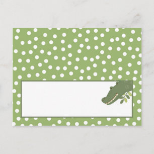 Postale Carte Endroit Écrit Safari Jungle Alligator