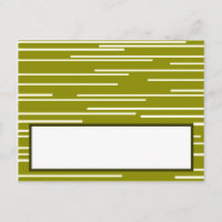 Carte Endroit Écrite Green Pear Fruit Stripes Pear