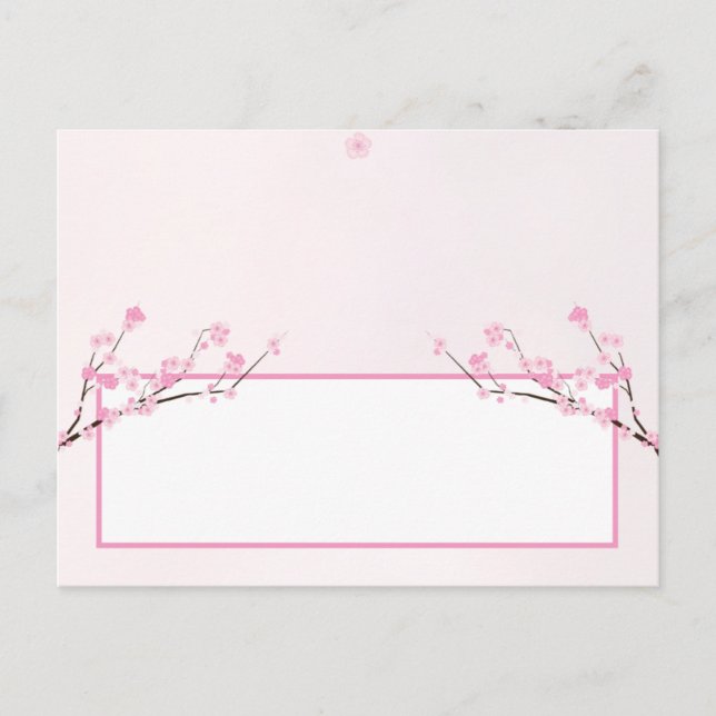 Postale Carte Endroit Écrite Pink Cherry Blossom (Devant)