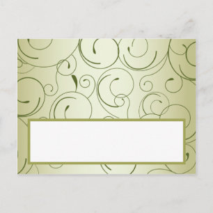 Postale Carte Endroit Écrite Pomme Verte Fruit