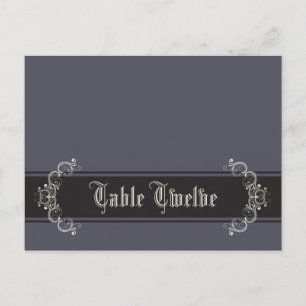 Postale Carte Endroit Élégante Gris noir Cravate noire