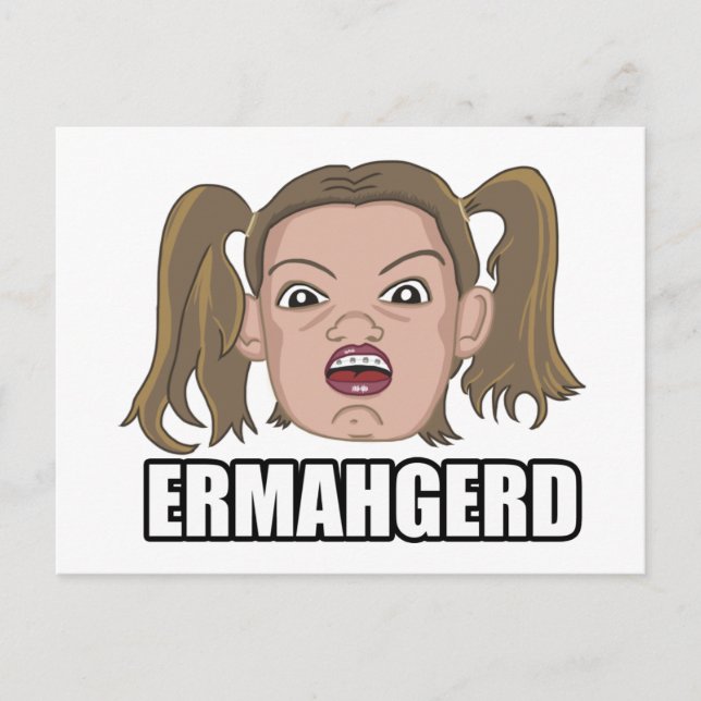 Postale Carte Ermahgerd (Devant)