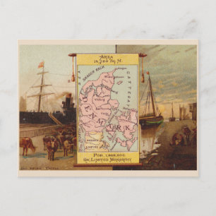 Postale Carte et vignettes du Danemark vintage des années 