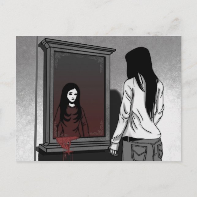 Postale Carte fille manga (Devant)