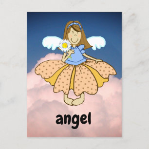 Postale carte flash ange