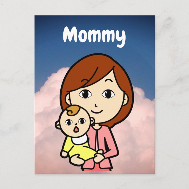 Postale Carte flash maman (Devant)