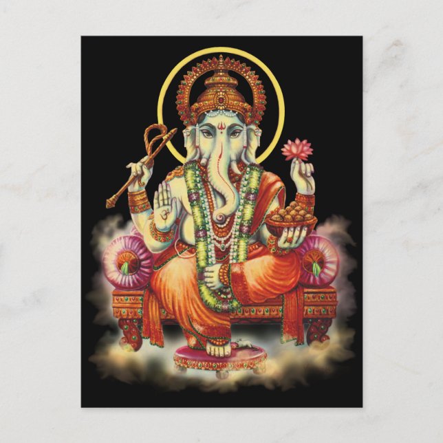Postale Carte Ganesh (Devant)