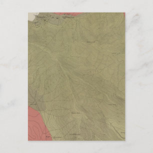 Postale Carte géologique du district de Sulphur Bank