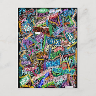 Postale carte graffiti