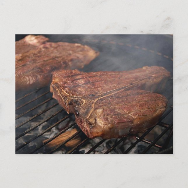 Postale Carte grillée à vapeur Porterhouse (Devant)