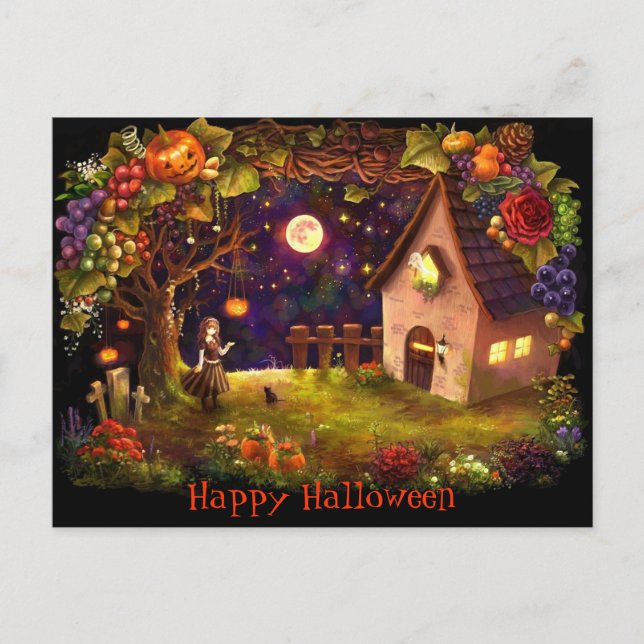 Postale Carte Halloween (Devant)