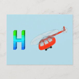 Postale Carte hélicoptère