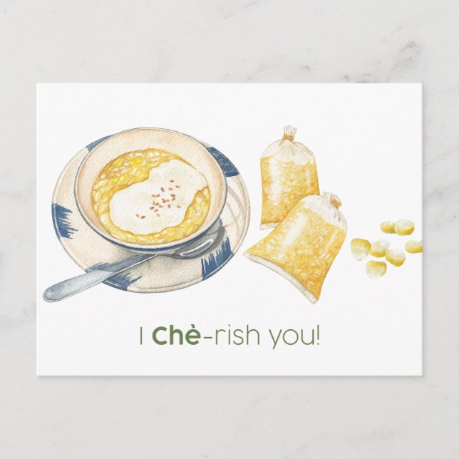 Postale Carte I Che-rish You (Devant)