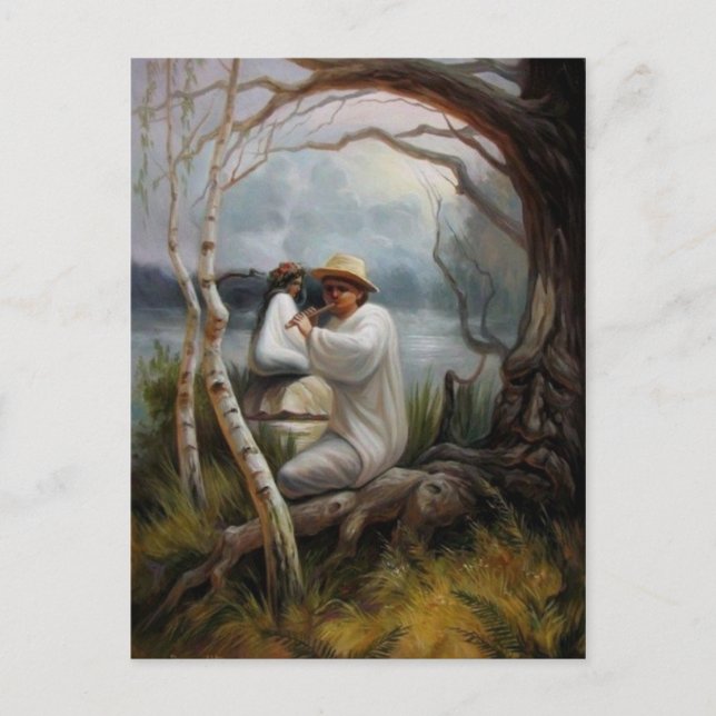 Postale Carte illusion Visage 2 (Devant)