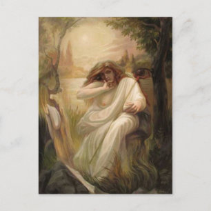 Postale Carte illusion Visage 3