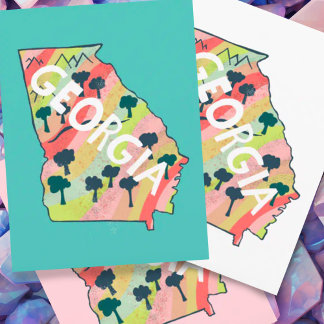 Postale Carte illustrée de Géorgie