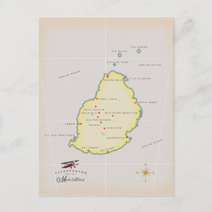 Postale Carte illustrée de Maurice