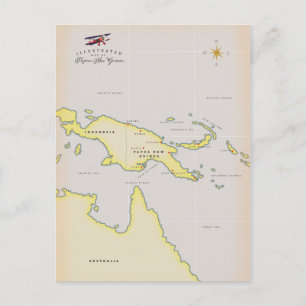 Postale Carte illustrée de Papouasie-Nouvelle-Guinée