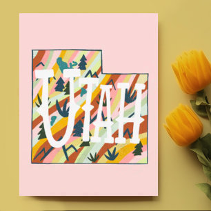Postale Carte illustrée Utah