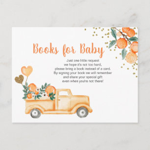 Postale carte insérée Cutie Orange Citrus Baby Books
