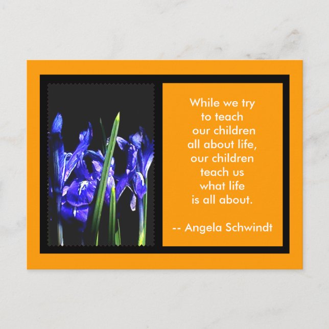 Postale Carte Iris 2 Cadres Le MUSÉE Cadeaux Zazzle Tan (Devant)