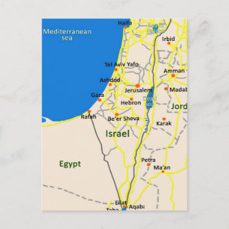 Postale Carte Israël.JPG