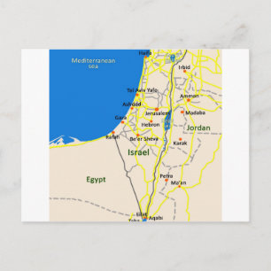Postale Carte Israël.JPG