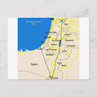 Postale Carte Israël.JPG