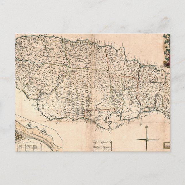 POSTALE CARTE : JAMAÏQUE, 1755 2 (Devant)