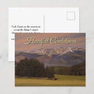 Postale Carte jaune violet vert en souvenir affectueux
