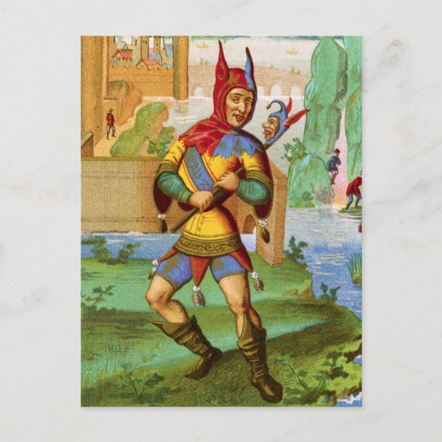 Postale Carte Jester Post (Devant)