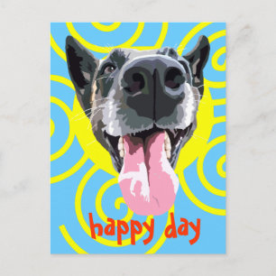 Postale Carte jour heureux